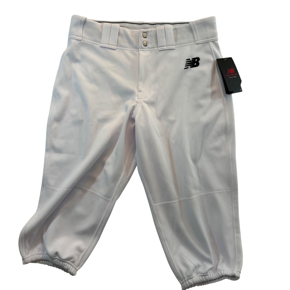 New Balance Baseball Pants Mens Medium White Elastic Hem S2309JER920